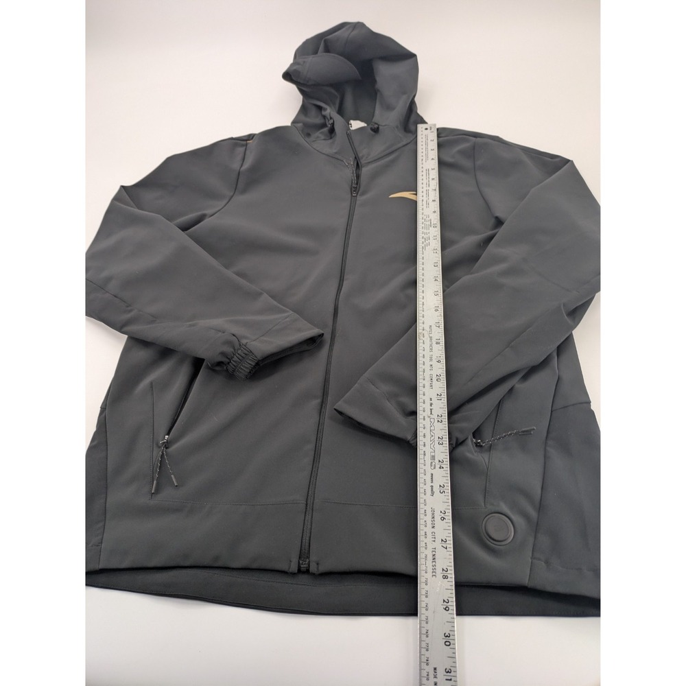 ANTA Men's Full Zip Hooded Jacket Size XXL Black Athletic Track Jacket - Picture 7 of 12